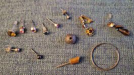 Schmuckset EInzelstücke, Ohrringe, Ohrhänger, Vintage Retro