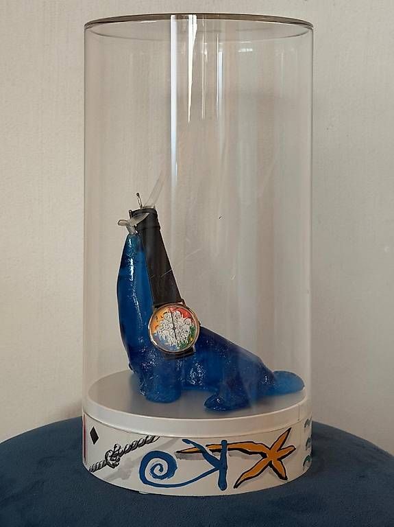 Statuette: Rolf Knie Uhr mit Seelöwe – Nuovo (secondo la descrizione) da Romanshorn venduto da chr_p8lh