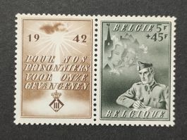 Belgien 1942 Kriegsgefangene ungestempelt
