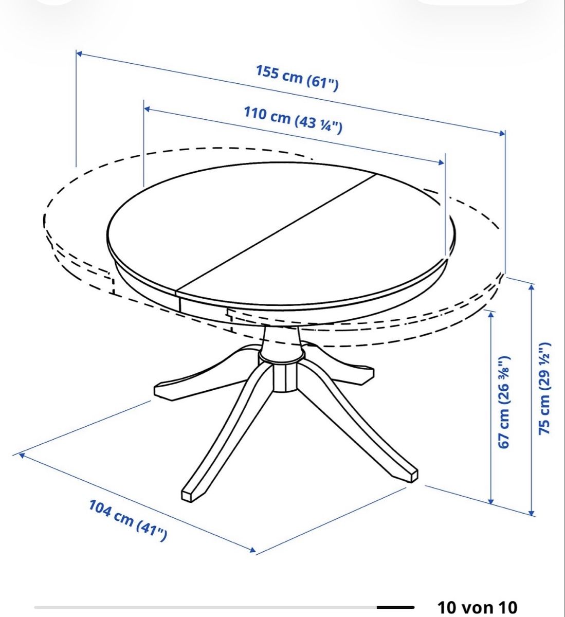 Ikea Tavoli: Ikea Rosentorp Tisch - NEU – Nuovo (secondo la descrizione) da Winterthur venduto da jackyxyz 3