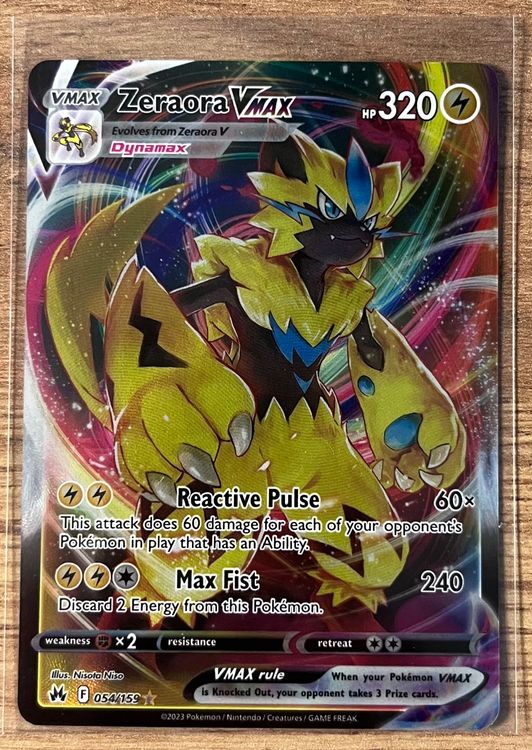 Zeraora Vmax Pokemon Crown Zenith Acheter Sur Ricardo