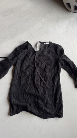 Schwangerschaft Bluse schwarz Spitze