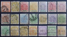 Trannsvaal Südafrika British Lot mit alten Werten