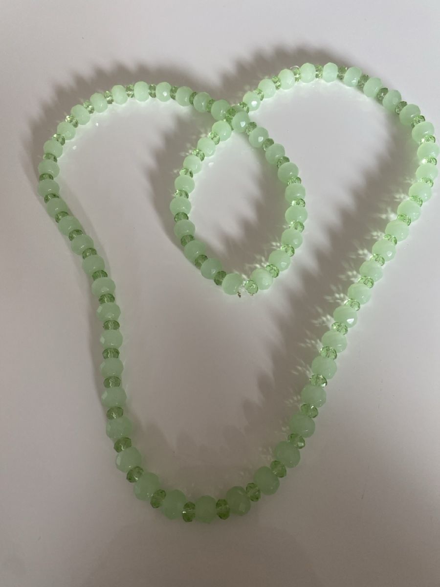 Catenine: Grüne Perlenkette, auffällig, elegant echte Jade 1 m – Nuovo (secondo la descrizione) da Läufelfingen venduto da Alles_Garantie 6