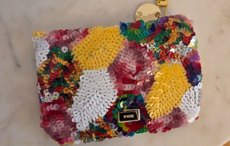 Posh - Mini Clutch mit Pailletten