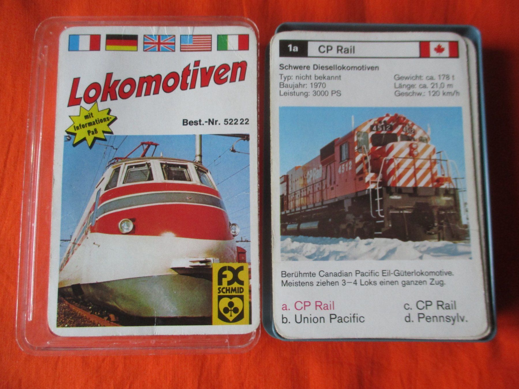 Giochi: Quartett 522 22 Lokomotiven – Usato da Birsfelden venduto da alles-muss-raus