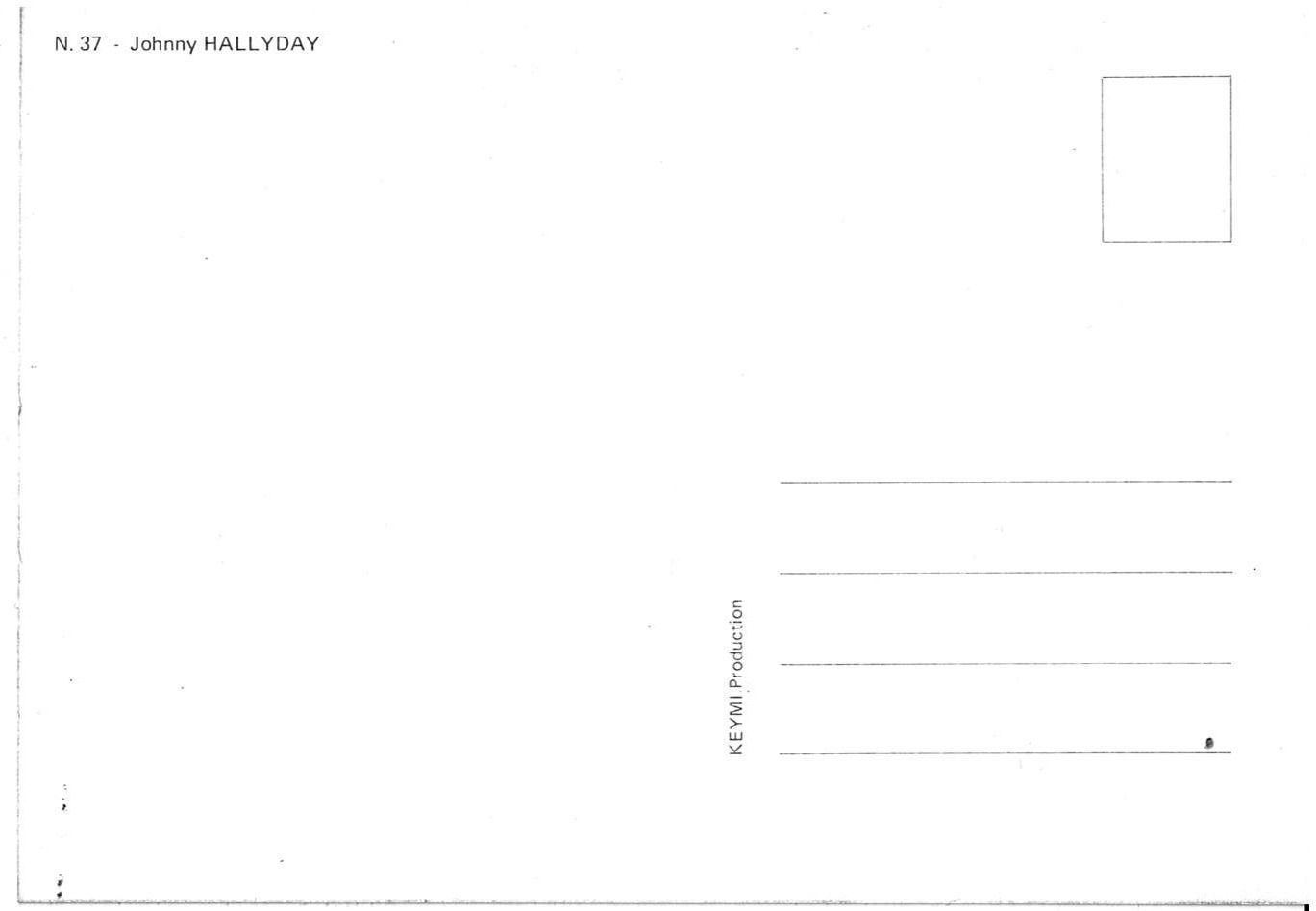 Cartoline postali: Johnny Hallyday - Carte postale – Usato da Noréaz venduto da Hallyday 1