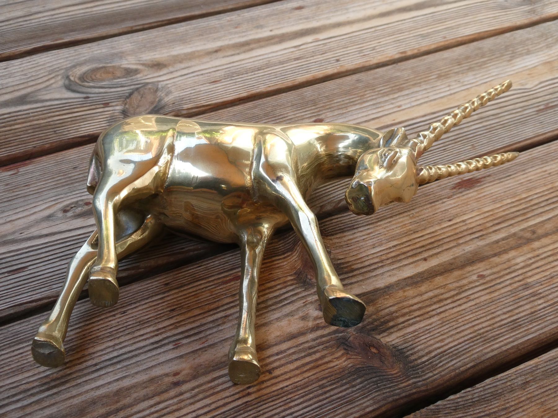 Figurines: Thomsongazelle oder so ? schwerer Messingguss poliert – D'occasion à Lüchingen par Eeizo 7