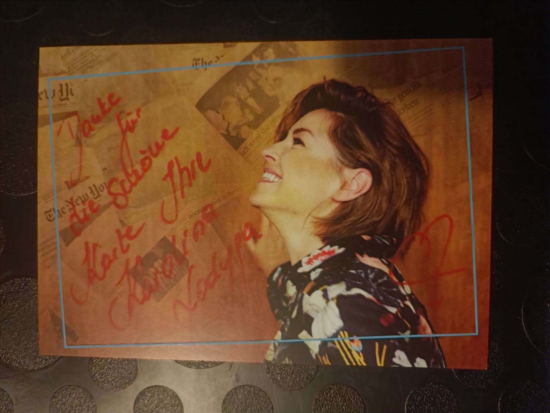 Autografi: Karolina Lodyga - handsignierte Autogrammkarte – Usato da Menziken venduto da Artographs