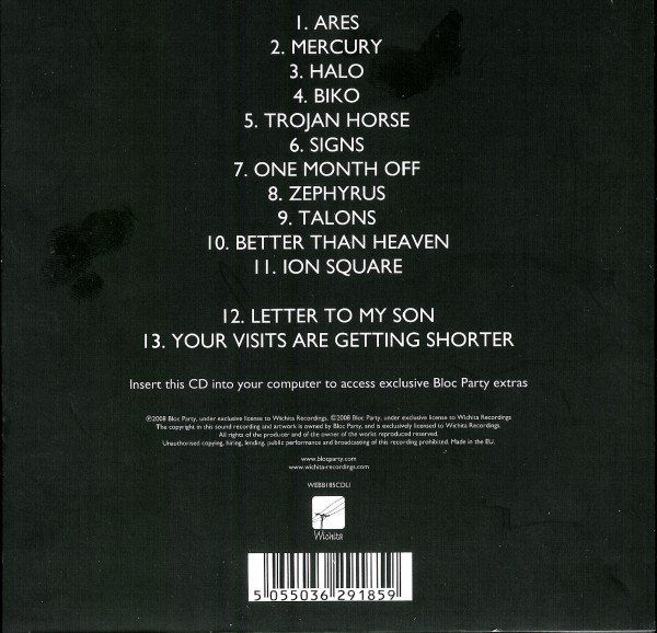 CDs: CD Bloc Party - Intimacy (Digi, 2008) – D'occasion à Möriken AG par mineralia 1