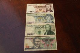 Pologne 100/1 00/5 000/10 000