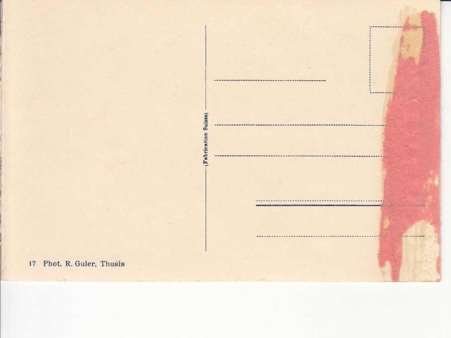 Cartoline postali: Thusis, ca. 1930 – Usato da Bürglen TG venduto da StampGraf 1