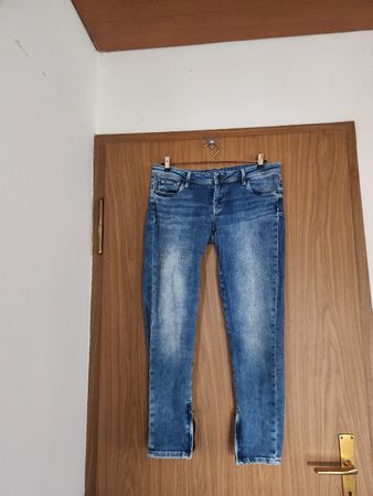 Jean Pepe Jeans femme skinny taille basse bleu L