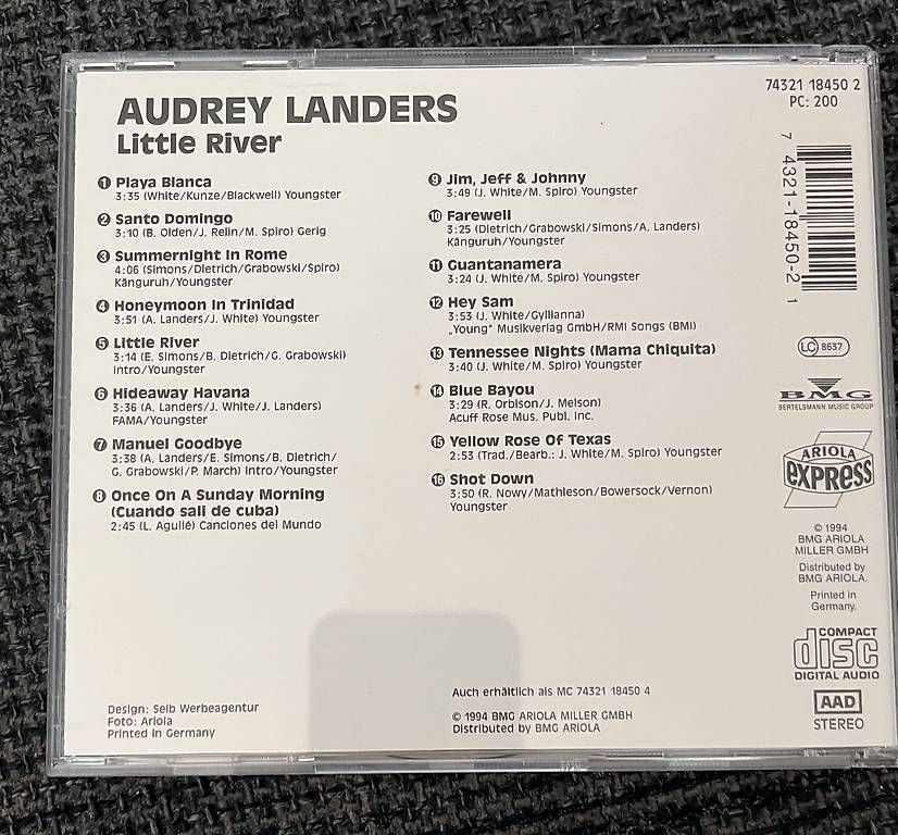 CDs: Audrey Landers CD Little River – D'occasion à Menzingen par han_9vdk 1