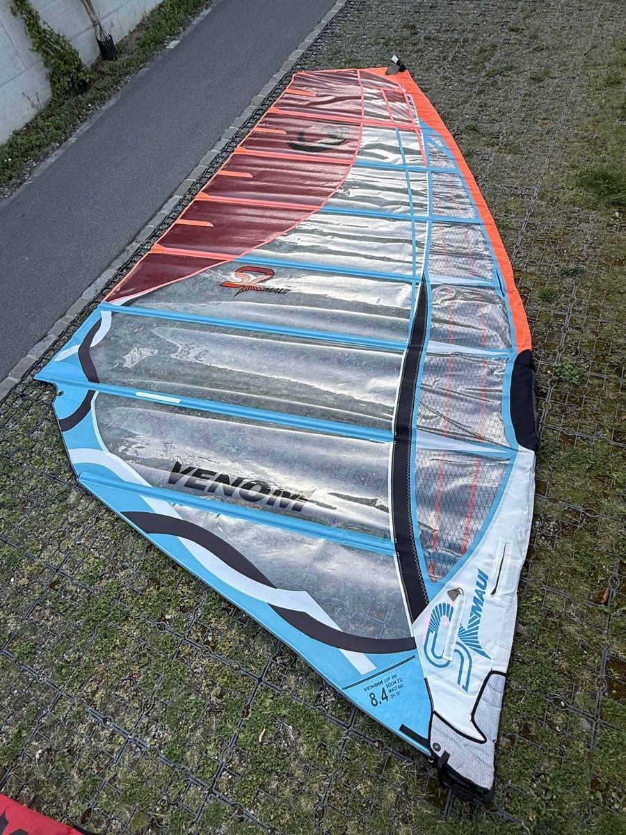 Surf: S2 Maui Venom 8.4 Windsurfsegel – Usato da Weggis venduto da Kari63