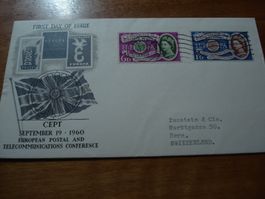 FDC Europamarke 1960, Grossbritannien