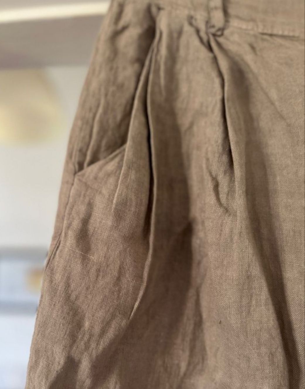 Hosen: Sommerliche Leinen Shorts, hellbraun, Grösse 38 – Gebraucht aus Gränichen von mic_x2zf 4