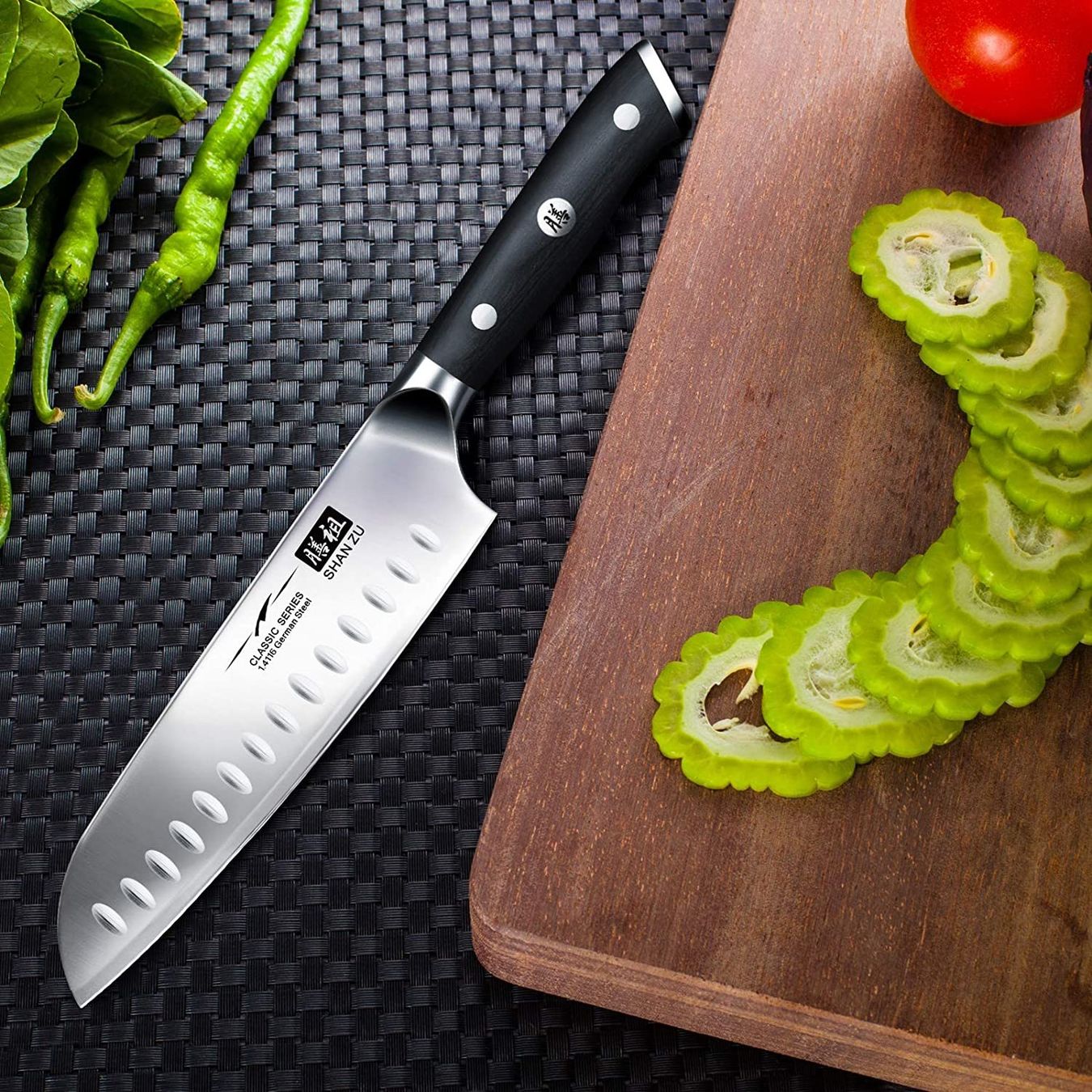 Coltelli da cucina: Küchenmesser, Chefmesser Santoku 18 cm – Nuovo e nell'imballaggio originale da Oberentfelden venduto da abz_l7vm 4