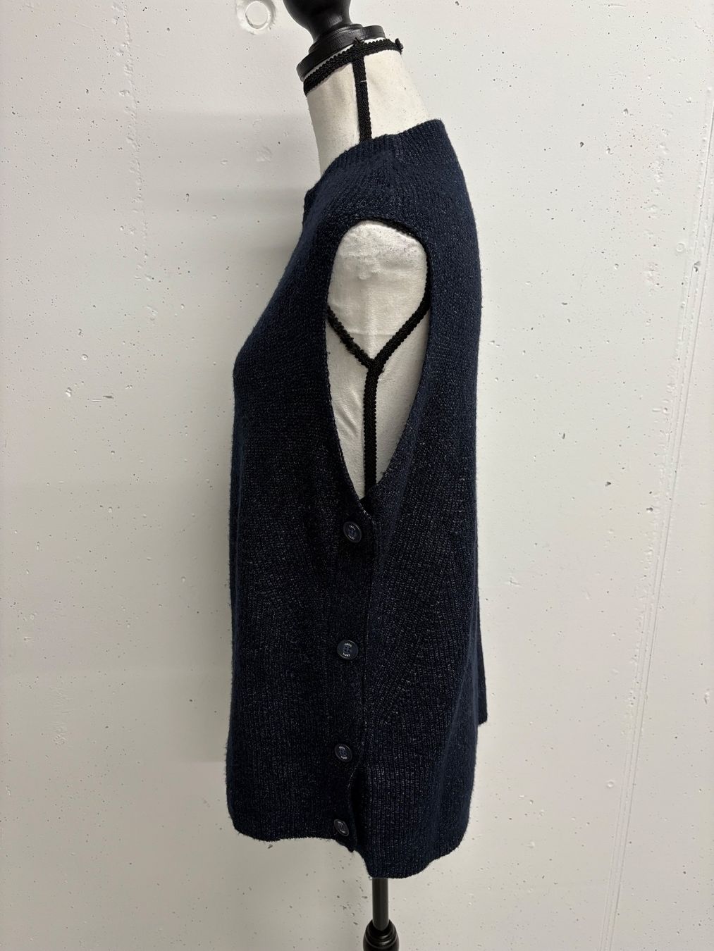 Cecil Maglioni & Felpe: CECIL Pullunder Gr. M blau mit Köpfen gestrickt – Nuovo (secondo la descrizione) da Regensdorf venduto da secondchancefashion 3