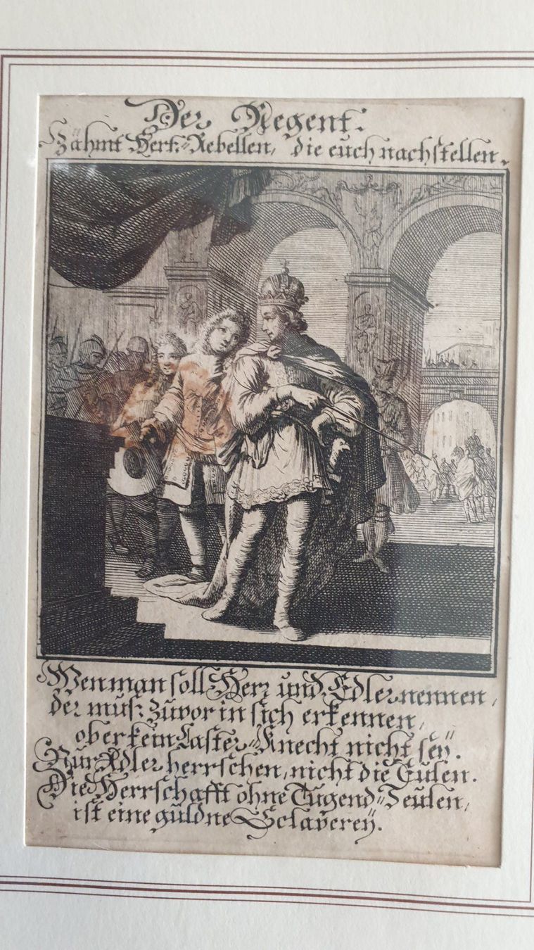 Incisioni: Der Regent. Kupferstich. Um 1700. – Usato da Goldach venduto da armando_r