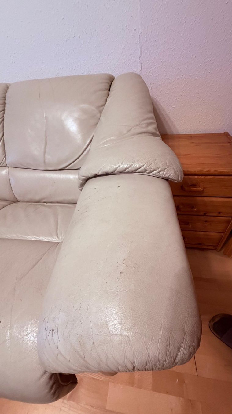 Sofas: Ekomes Collection Echtleder Sofa – D'occasion à Flueh par Leslie1 3