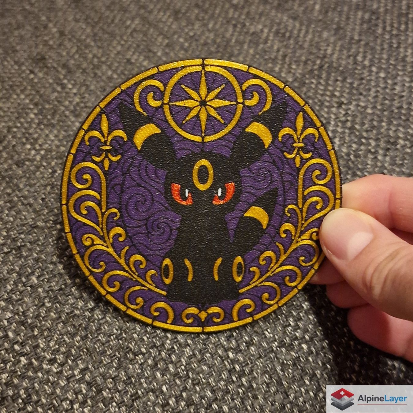 Sottobicchieri: Umbreon Drink Coaster 3D Printed Anime Coaster – Nuovo (secondo la descrizione) da Losone venduto da AlpineLayer