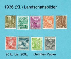 1936 (XI) Landschaftsbilder GePapier*/**