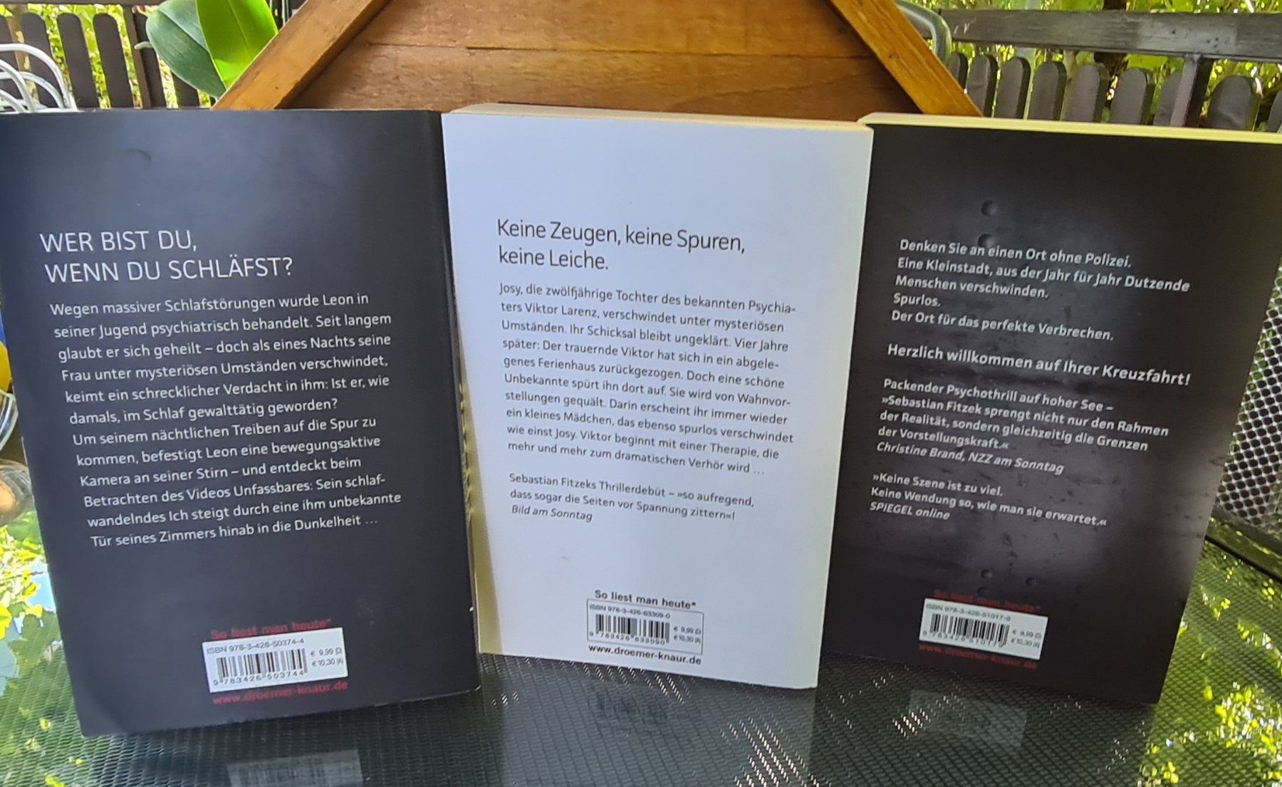 Bücher: 3x Romane Sebastian Fitzek – Gebraucht aus Wettingen von Mahariko 2