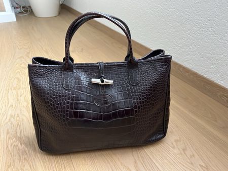 Longchamp Shopper Braun Kroko Optik - Zeitloser Klassiker!