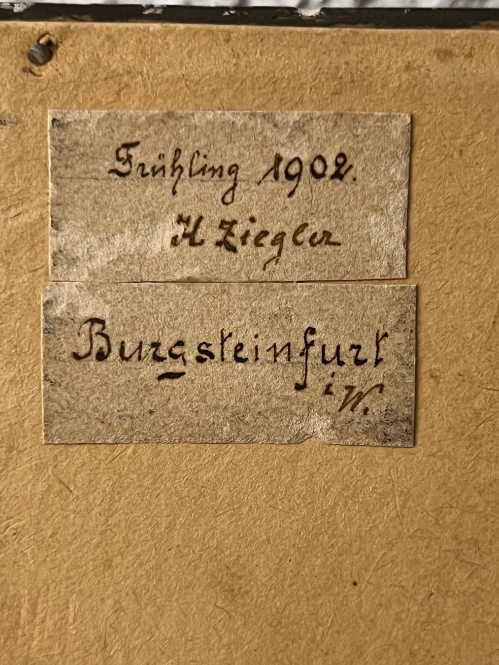 Dipinti: H.ZIEGLER  Frühling 1902 – Usato da Basel venduto da pmART 4