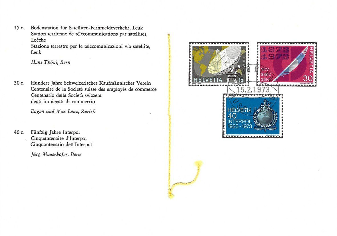 Tutti i francobolli: Faltblätter PTT SBK 116 mit ET – Usato da Rheinfelden venduto da wil_m7gh