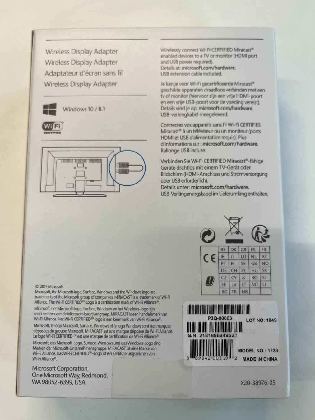 Microsoft Wireless Display Adapter (Neu und originalverpackt) in Basel ...