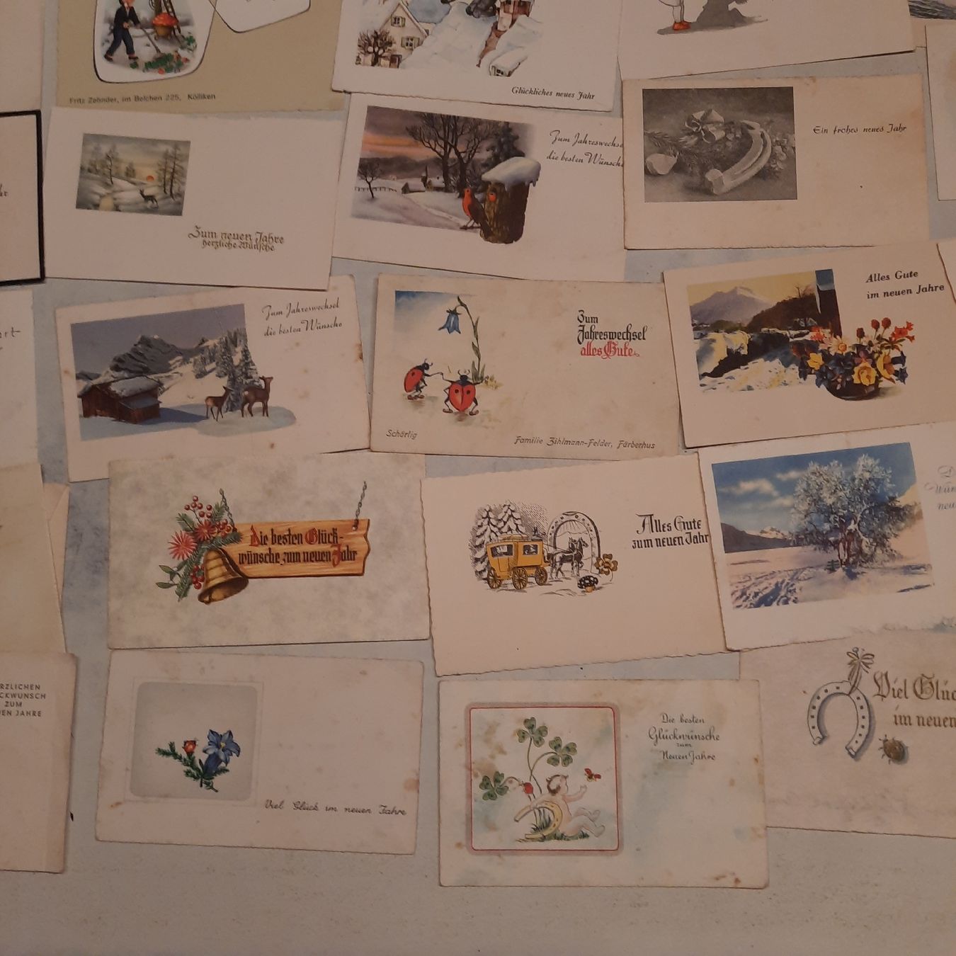 Cartoline: Sammlung kleine Neujahrskarten von ca. 1950 – Usato da Nottwil venduto da mar_jqm7 4
