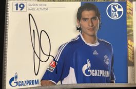Halil Altintop signierte Autogrammkarte S04 08/09