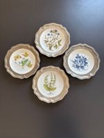 4 Zierteller Botanik Schmetterling Blumen Bavaria Wunsiedel