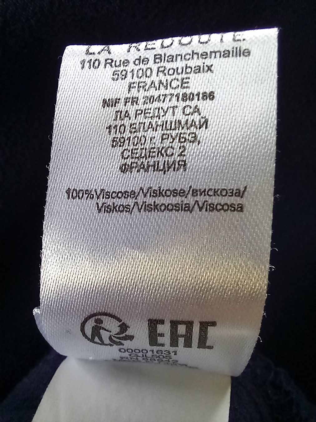 La Redoute Camicette: Blouse bleu marine à manches courtes – Usato da Faoug venduto da per_kp6r 3