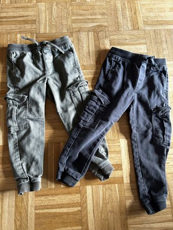 2 pantalons cargo H&M / taille 104
