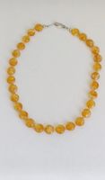 Collier avec pierres Citrine– Fermoir en Argent 925 !