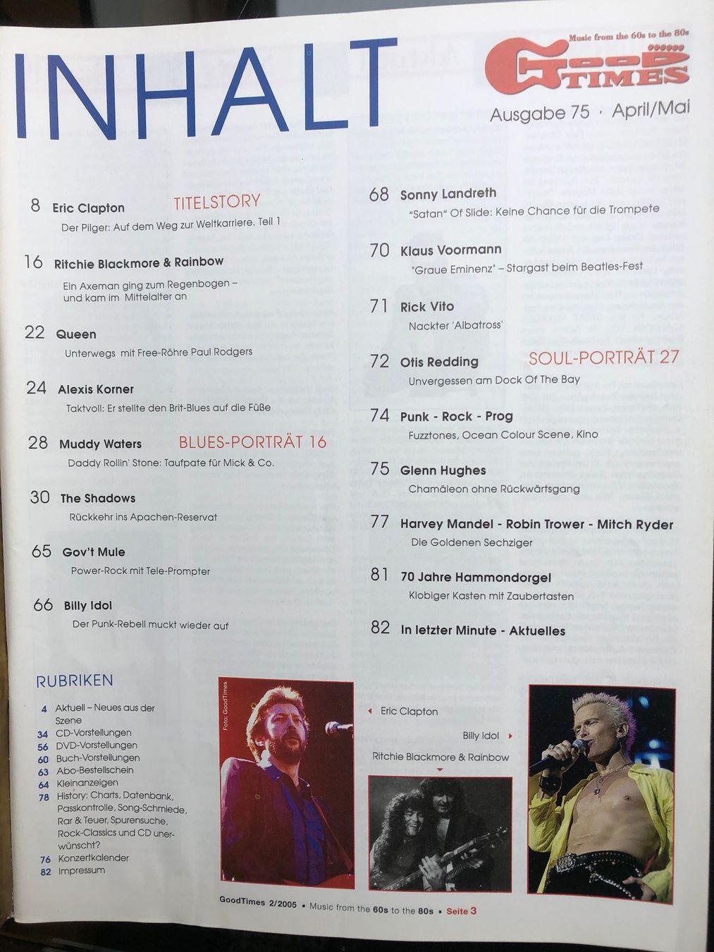 Riviste & Magazine: Eric Clapton – Usato da Aeschi SO venduto da Stones55 1