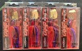 Sakura CAJUN Chatterbait 4er Mix-Set 6 - 10.5gr - 21gr