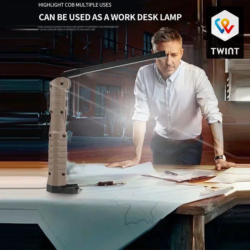 Lampade: Lampe de travail LED rechargeable, neuve et polyvalente. – Nuovo e nell'imballaggio originale da Saignelégier venduto da onekeystore 5