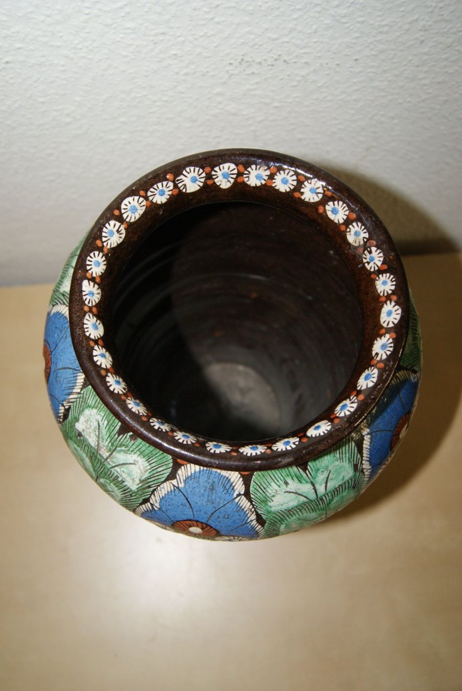 Vasi & Recipienti: Alte Thuner Majolika Vase Eulenmuster – Usato da Zürich venduto da Widi1 3