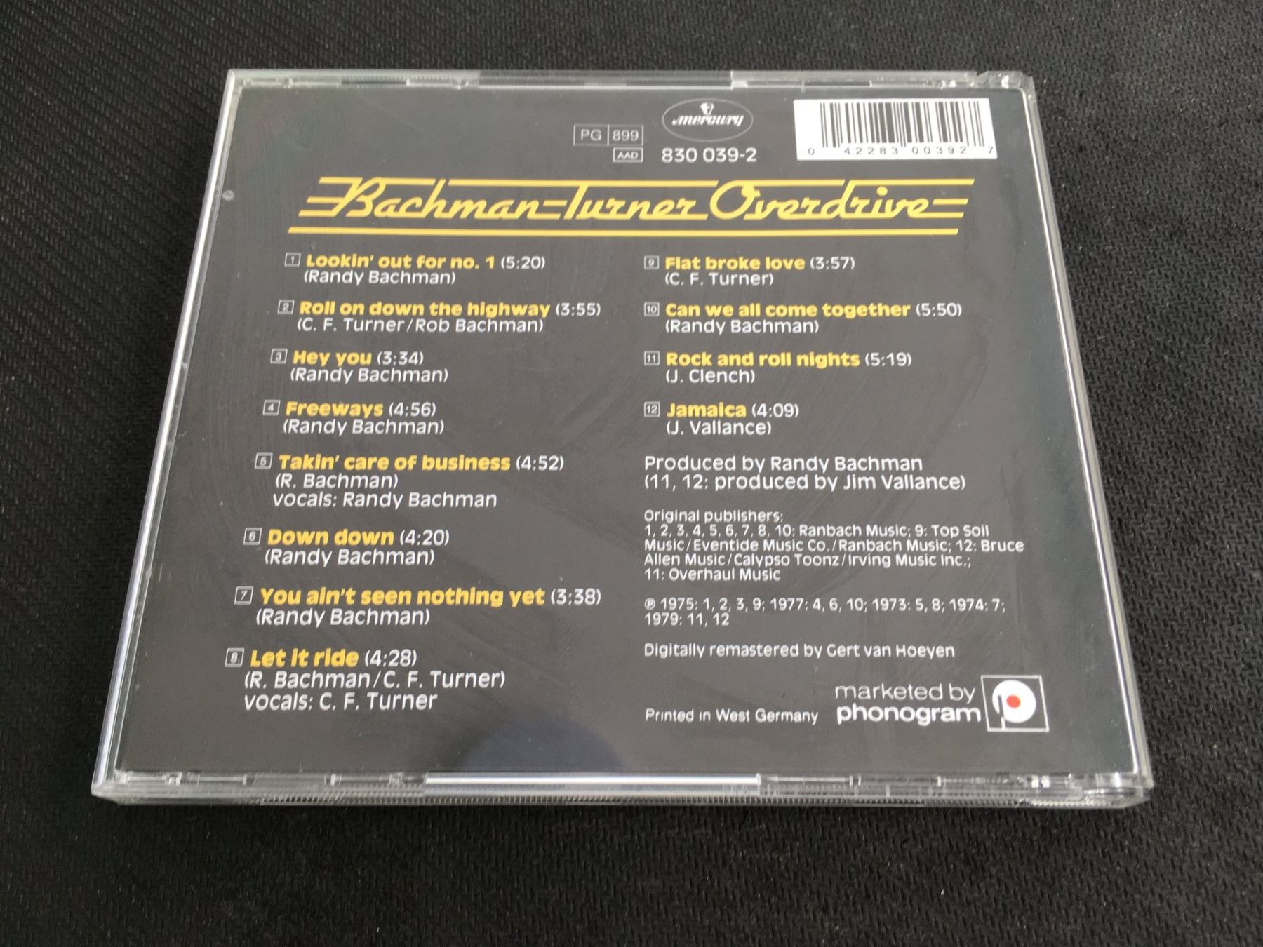 CDs: BTO's Greatest - Bachman Turner Overdrive -CD- – Gebraucht aus St.Gallen von MedienJoe 2