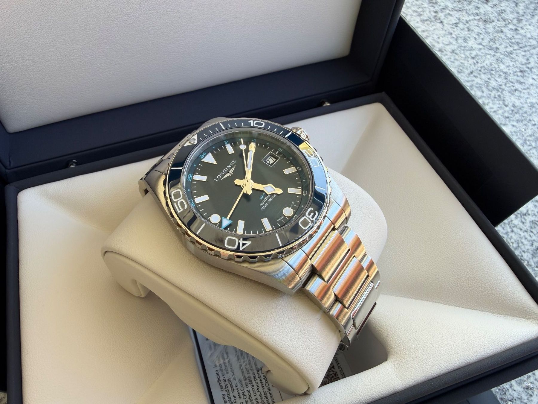Longines Orologi: Longines HydroConquest GMT - neue Version und neuwertig! – Nuovo (secondo la descrizione) da Seedorf BE venduto da Q-OTTO8 2