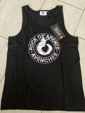 Débardeur noir Rock Oz'Arenes Avenches taille L neuf