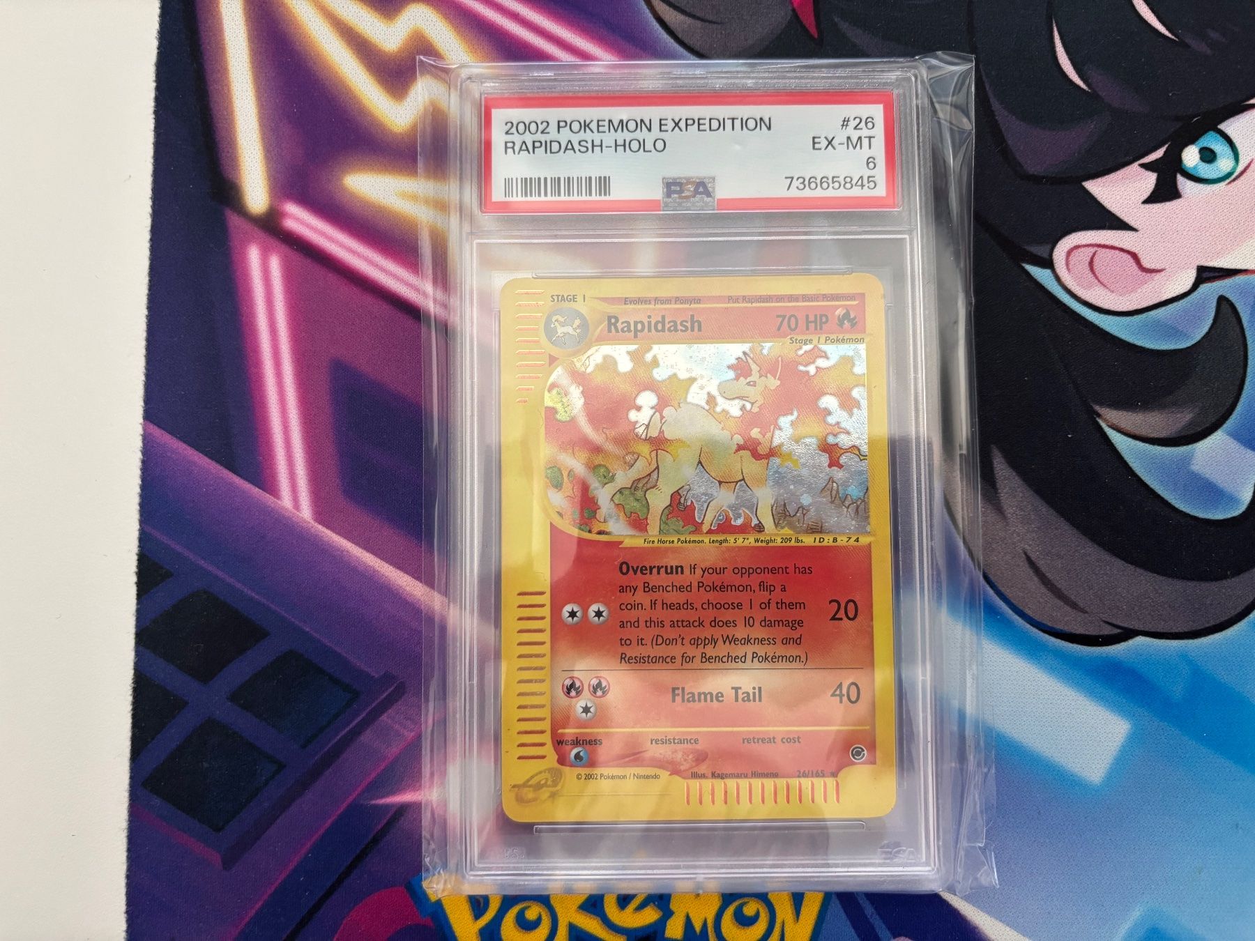 Pokémon Carte collezionabili: 2002 POKEMON Rapidash Holo Expedition 26 PSA 6 – Usato da Wilen (Sarnen) venduto da Seeungeheuer