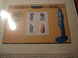 Vatican, Block 1989, "ägyptische Artefakte", ** und  ET-o