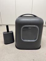 Katzentoilette Grau mit Streuschaufel im Halter