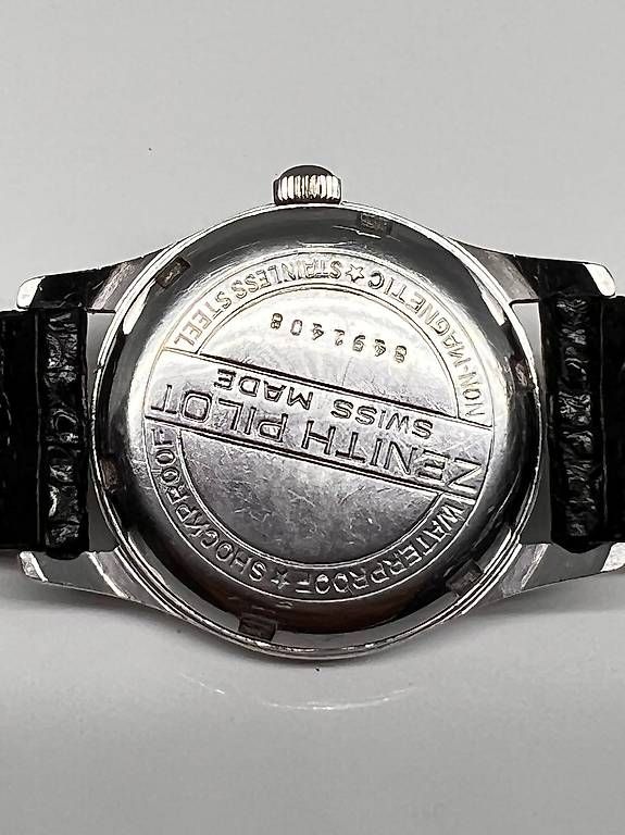Orologi: Zenith Modell Pilot in Stahl mit grauem Zifferblatt – Usato da Bern venduto da olmek66 2