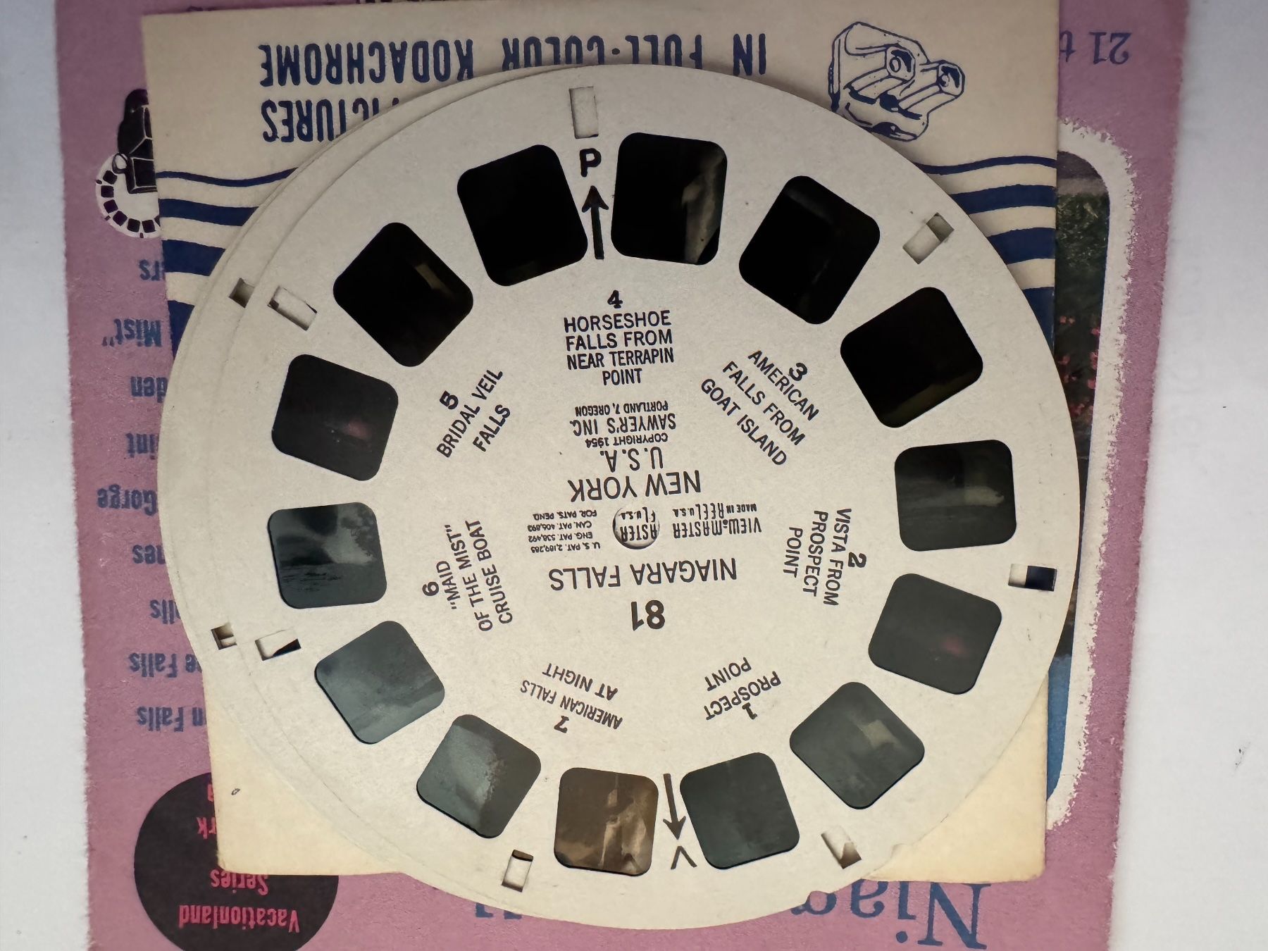 View-master Spielzeuge: View-Master 3D: Nr. 81 / 82 / 375 Niagara Falls U.S.A. – Gebraucht aus Tegerfelden von siebenmacky 3